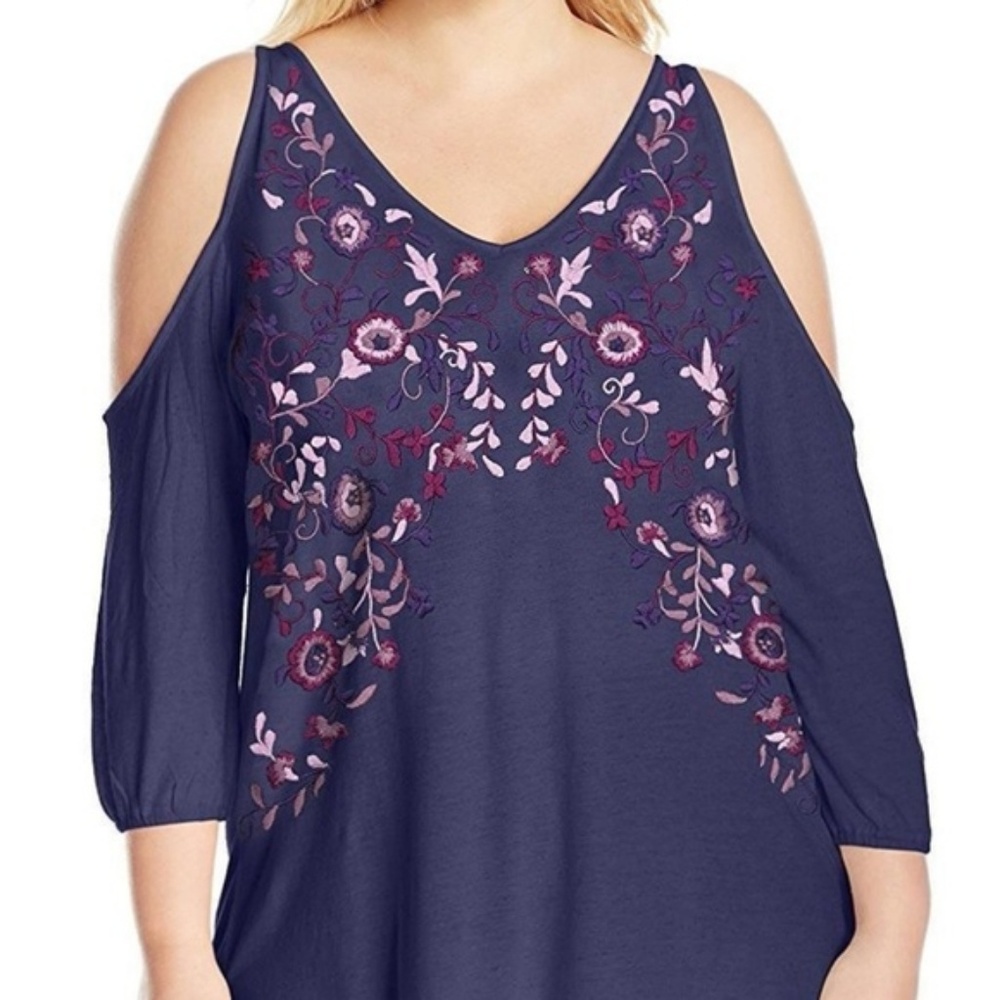 Host Pick 4/3/18! Lucky Brand Embroidered Top